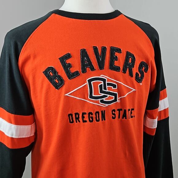 Knight Apparel Oregon State Beavers Long-Sleeve Shirt FLAWS | Men's Large - Picture 2 of 16